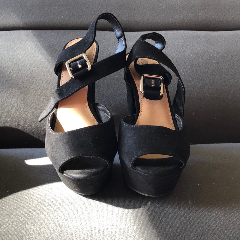 Black high heels